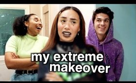 MY SISTER AND BRENT GIVE ME AN EXTREME MAKEOVER | MyLifeAsEva
