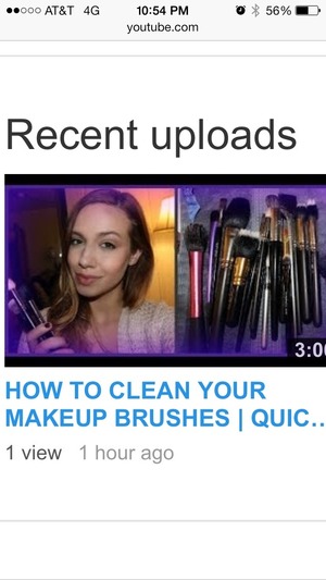 Clean your makeup brushes girls! Do you know how much bacterial builds up on them?? I recommend washing them once a week so that you can keep them clean and fresh and bacteria far away. 