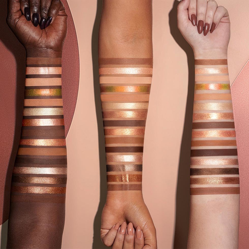 Natasha Denona I Need a Warm Eyeshadow Palette arm swatches