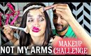 Not My Arms Makeup Challenge W/ My Boyfriend | DAY 6 SHAEMAS