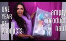 Empty Products HAUL | ALL of the Products I Used in ONE YEAR