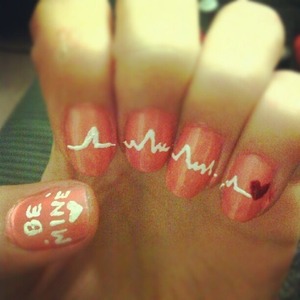 Valentines Day nails