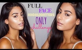 FULL FACE USING ONLY HIGHLIGHTERS Challenge!