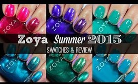 Zoya Summer 2015 - Island Fun & Paradise Sun Collections | Swatches & Review!