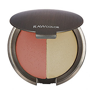 RAW Natural Beauty Raw Color Pure Harmony Cream Color and Highlighter Duo-Crushed Coral