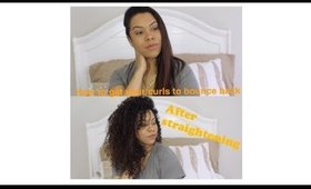 How to get your curls to bounce back after straightening