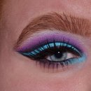 Blue and Orchid Cut Crease