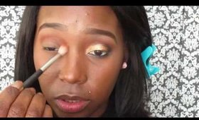 Day 9| Flash Back Friday| New years ever sunset glitter look