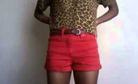 OOTD f21 cheetah and coral (: