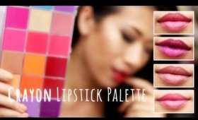 DIY Crayon Lipstick Palette - Wearable Colors