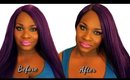 How to: Flatiron/Blowdry a Synthetic Lace Front Wig| Janet Collection: Ariel