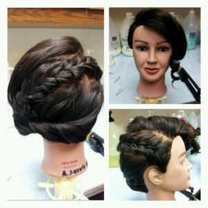 cute updo 