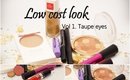 *.* LOW COST *.*  Tutorial. Taupe eyes. Vol 1.