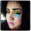 Pop art makeup Halloween 