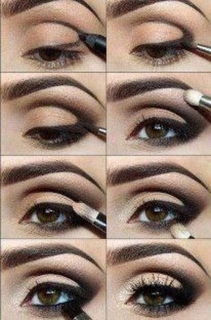 Step by step eye makeup