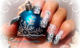 Easy Winter Star Nail Art Design for Beginners, Tutorial - ♥ MyDesigns4You ♥