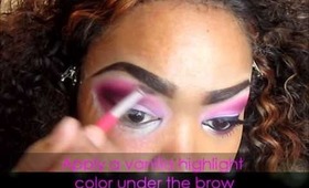Berry Vixen Make Up Tutorial Feat. Glama Girl Cosmetics