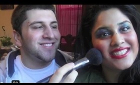 My Brother does my Make-up TAG (FUNNY)!!!