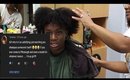 BEFORE THE SILK PRESS! How to: Round Brush Thick Natural hair!
