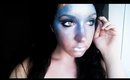 Blue princess tribal Make up