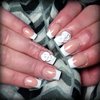 Sculpted pink and whites with 3D roses