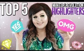 TOP 5 Makeup Revolution Highlighters | Fair Skin