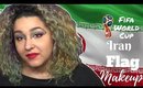 Iranian Flag Inspired Makeup Tutorial -FIFA World Cup- (NoBlandMakeup)