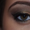 Gold brown makeup with Naked 2