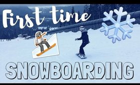 FIRST TIME SNOWBOARDING | Chloe Madison