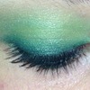 Green eye makeup :)
