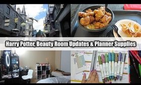 VLOG: Harry Potter, Beauty Room Updates & Planner Supplies | FromBrainsToBeauty