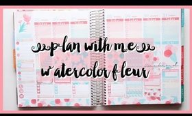 PLAN WITH ME  Raspberyl Designs Watercolor Fleur Kit| Grace Go