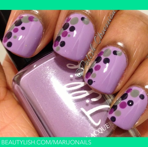 Purple with polka dots | Marisa J.'s (marijonails) Photo | Beautylish