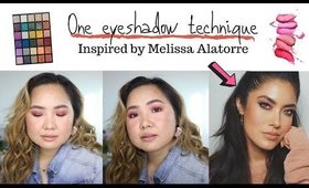 One Eyeshadow technique inspired by Melissa Alatorre (ENG) II Makeup on textured skin