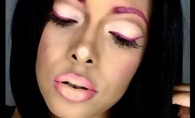 Hot Pink Wing Eyeliner -Makeup Tutorial