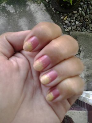 almost perfect thensecond time around. love the color combination of salmon and banana yellow polish