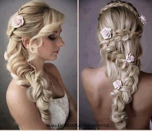 a nice elegant  fairy like hair style for formal or a wedding 