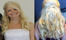 Wedding Hairstyle - Prom Formal Half-Up Hairstyle