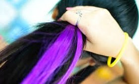 25 Keratip U tip Purple Nail-tip shape Fusion Highlights