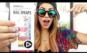 I DESIGNED MY OWN NAIL WRAPS!!! (Scratch Collab)