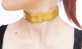 DIY Chunky Gold Choker