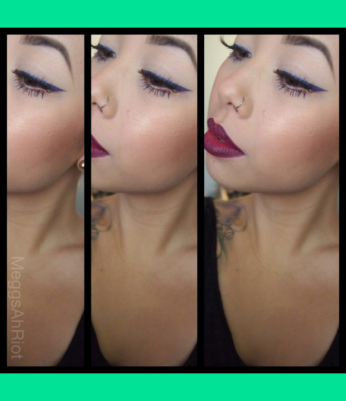 Purple Liner, Dark Lips Megan N.'s (meggsahriot) Photo Beautylish