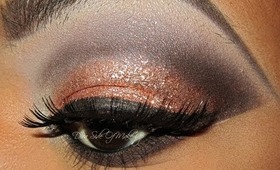 Rose Gold Glitter !!!!! Make Up Tutorial