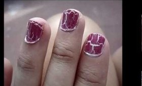 Easy Nail Art Using Crack Nail Polish