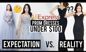 Trying 5 PROM DRESSES for UNDER $100 on ALIEXPRESS, CHINA