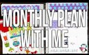 Erin Condren Life Planner Monthly Plan with Me | January 2017