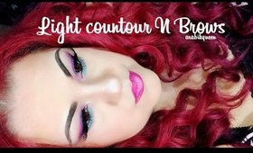 Contouring Makeup Tutorial and Brows / Contorno Leve y Cejas