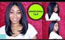 SENSATIONNEL EMPRESS FREE PART LACE FRONT WIG TULIP ☆ DKBL ☆ HAIRSOFLY