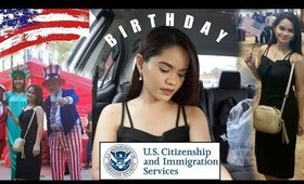 My First Day as a U.S. Citizen / Birthday Dinner: Vlog #27- 09/20/17