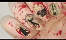 Zombie Splatter | The Walking Dead Nails Tutorial